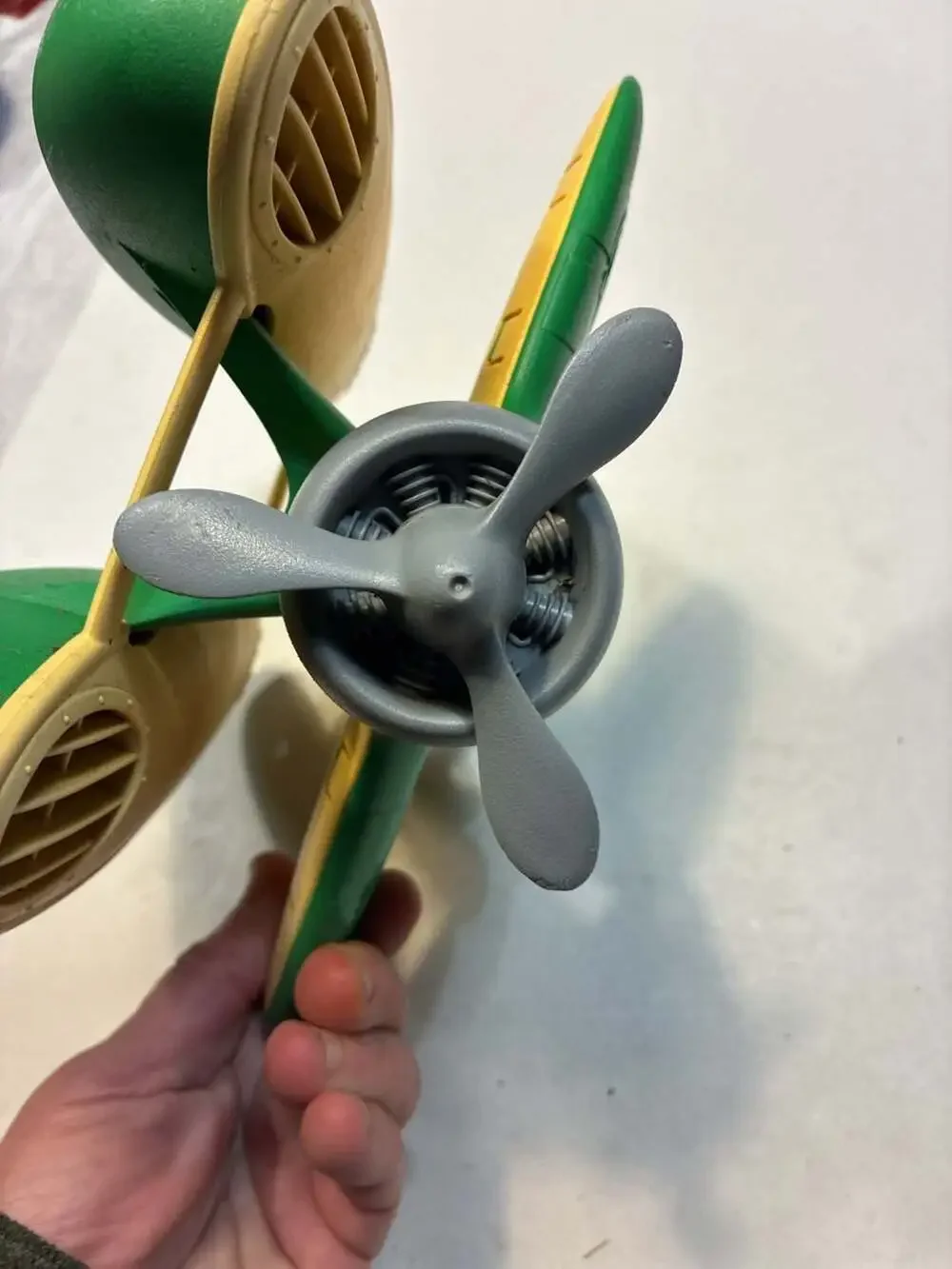 Green Toys Seaplane Green and Yellow Plastic Bath Toy